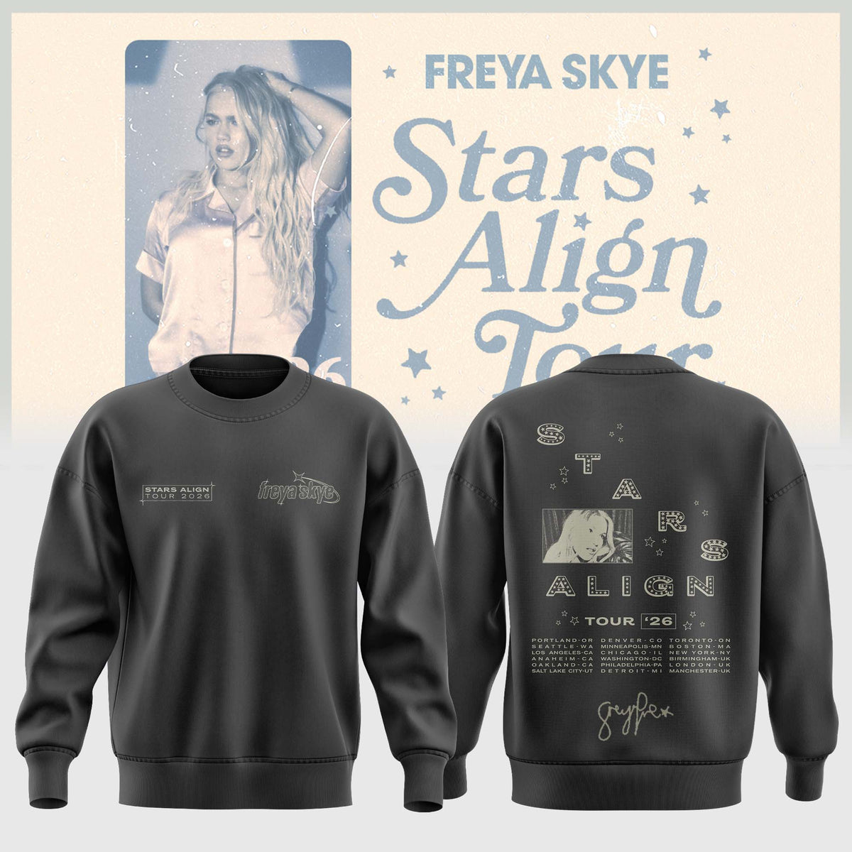 Freya Skye Stars Align Tour Sweatshirt