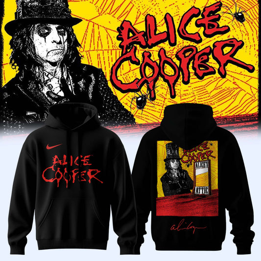 _.Alice Cooper “Alice’s Attic Tour” 2026 Signed – Hoodie