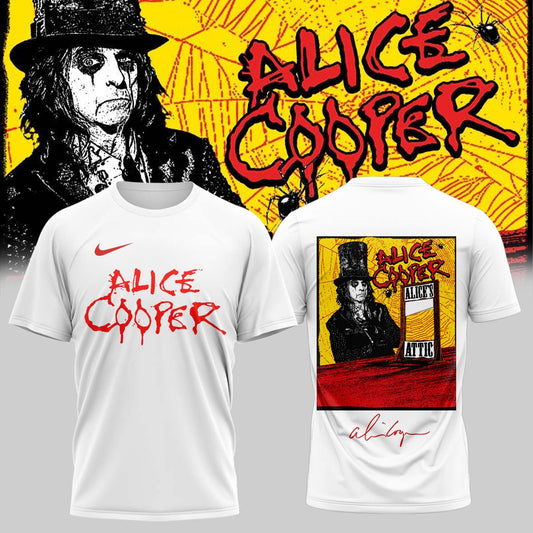 ,,.Alice Cooper “Alice’s Attic Tour” 2026 Signed– Shirt