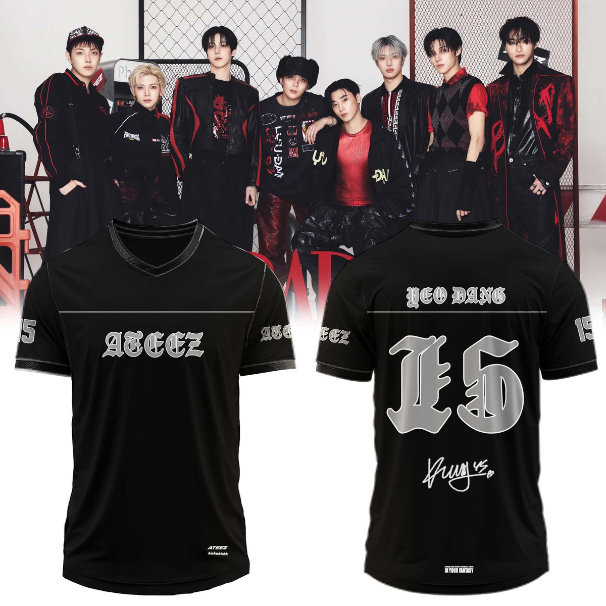 .ATEEZ BAD signed Jersey