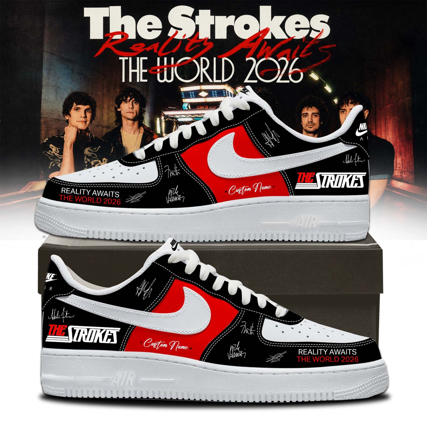 The Strokes “Reality Awaits Tour 2026” Signature Limited Edition – Shoes 5