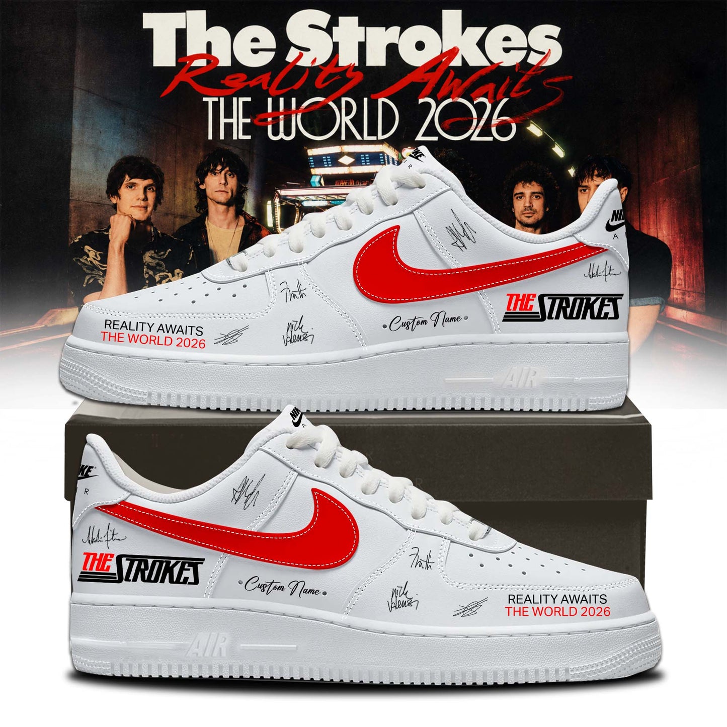 The Strokes “Reality Awaits Tour 2026” Signature Limited Edition – Shoes 7