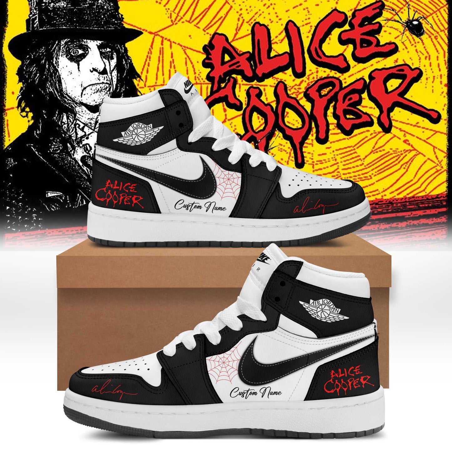 ,,Alice Cooper “Alice’s Attic Tour” 2026 Signed – Shoes 1-4