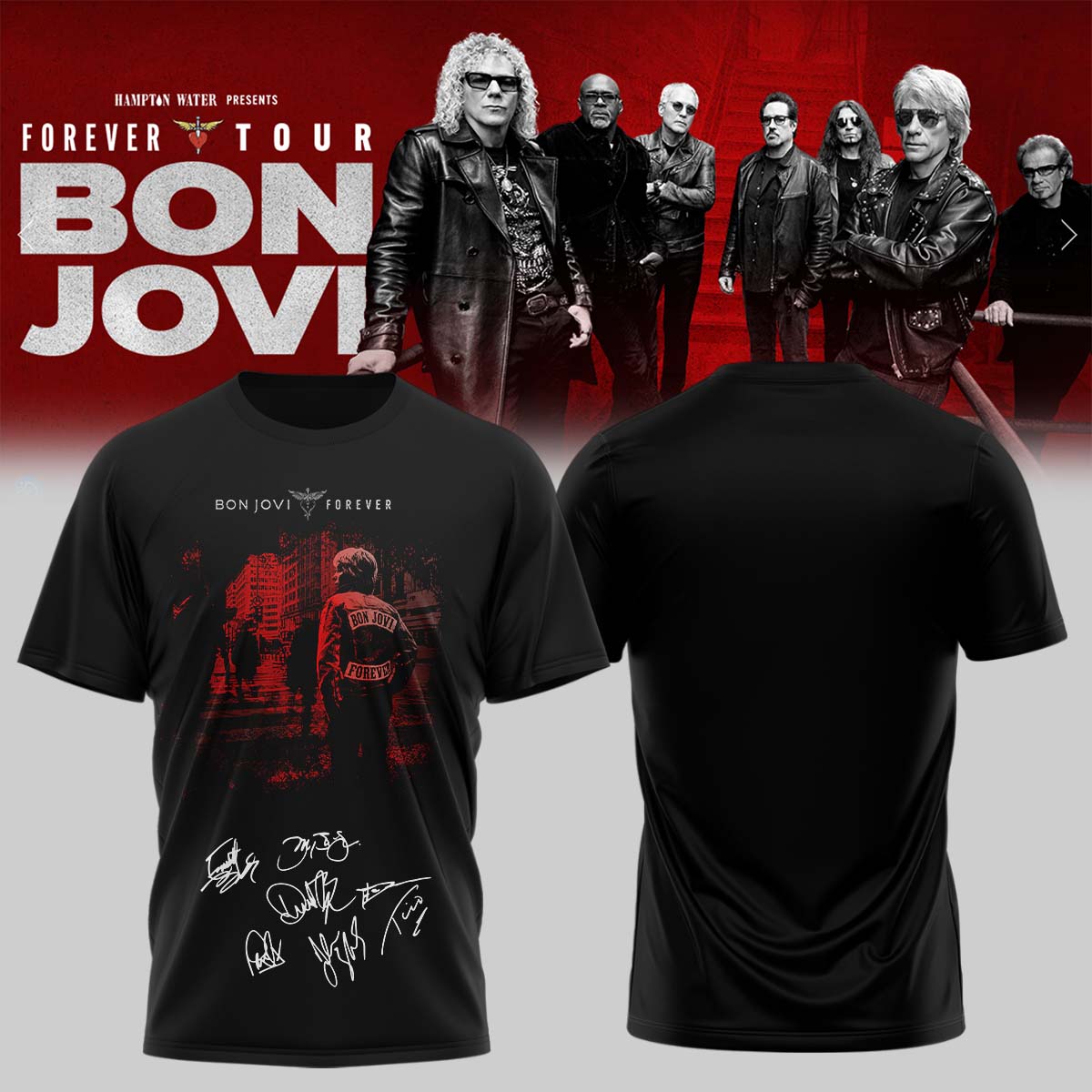 BON JOVI “Forever Tour” Signature Collection Limited Edition – Tshirt