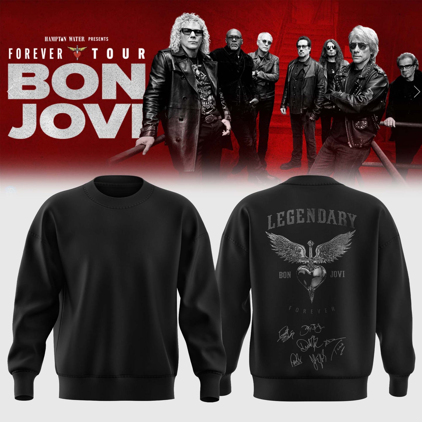 BON JOVI “Forever Tour” Signature Collection Limited Edition – Sweatshirt