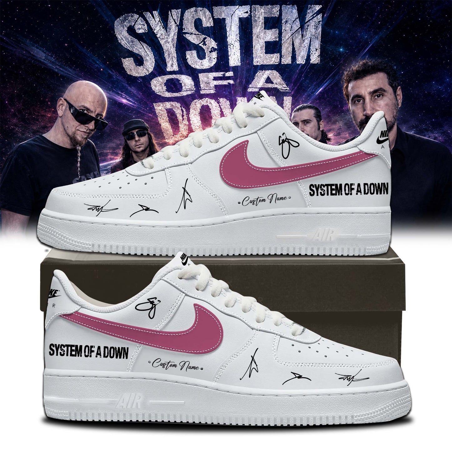 System of a Down “Europe / UK Stadium Tour 2026” Signature Limited Edition – Shoes AF1