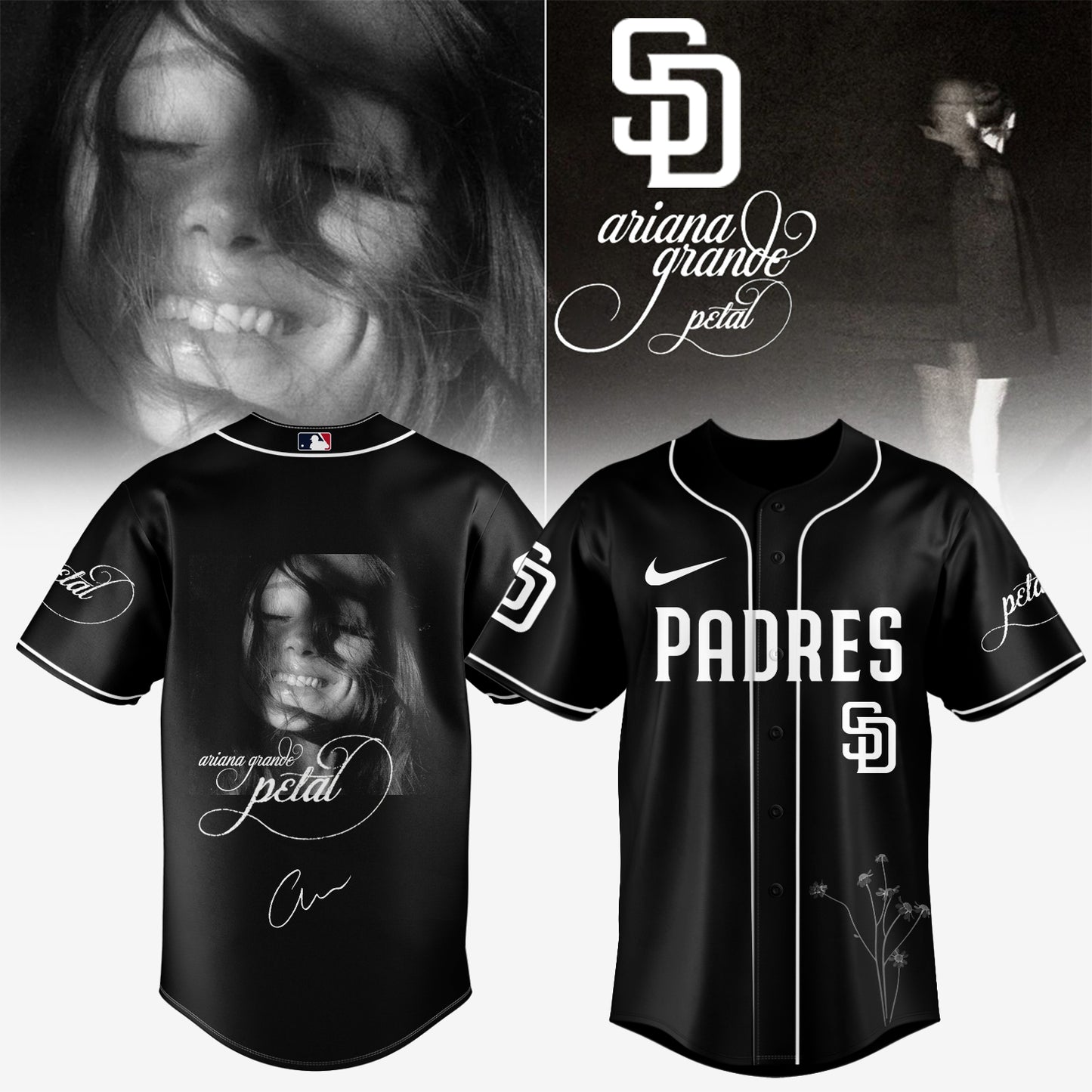 Baseball x Ariana Grande’s Petal Album Jersey