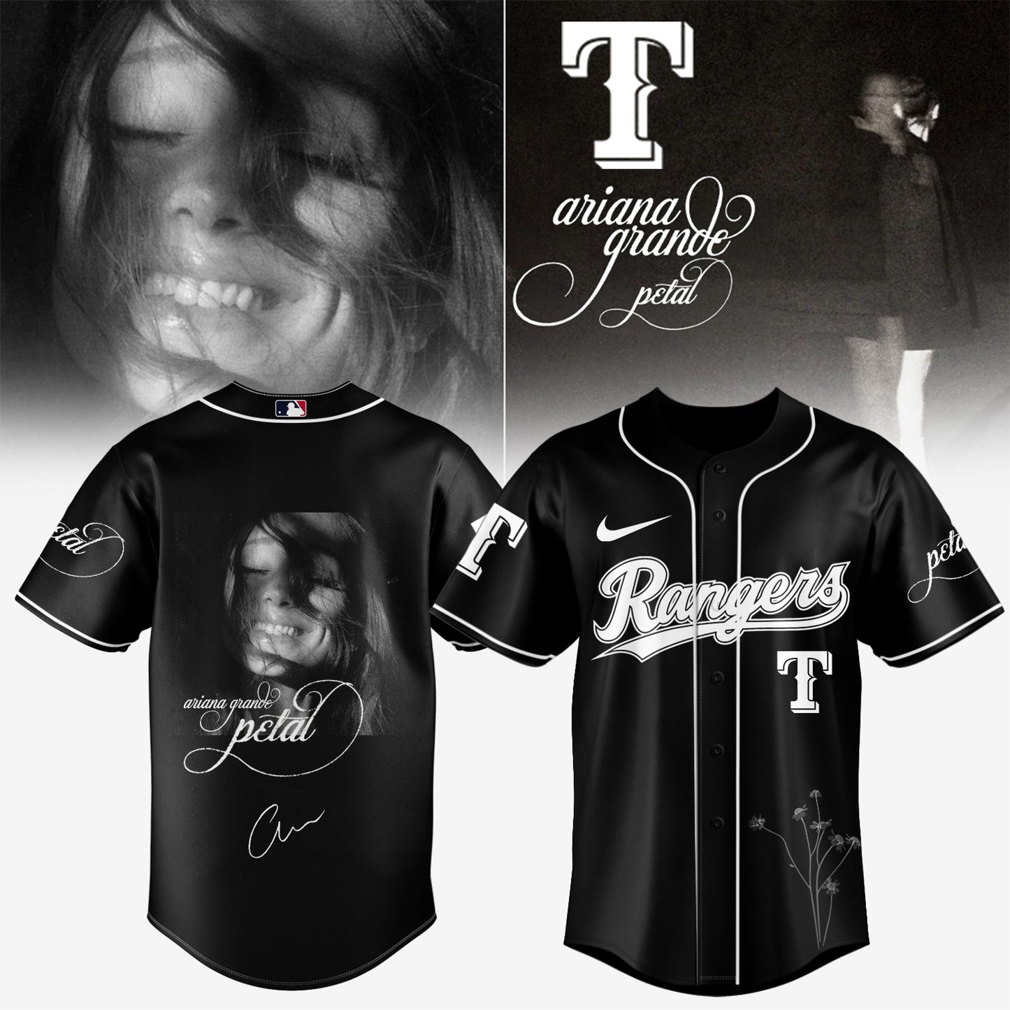 Baseball x Ariana Grande’s Petal Album Jersey
