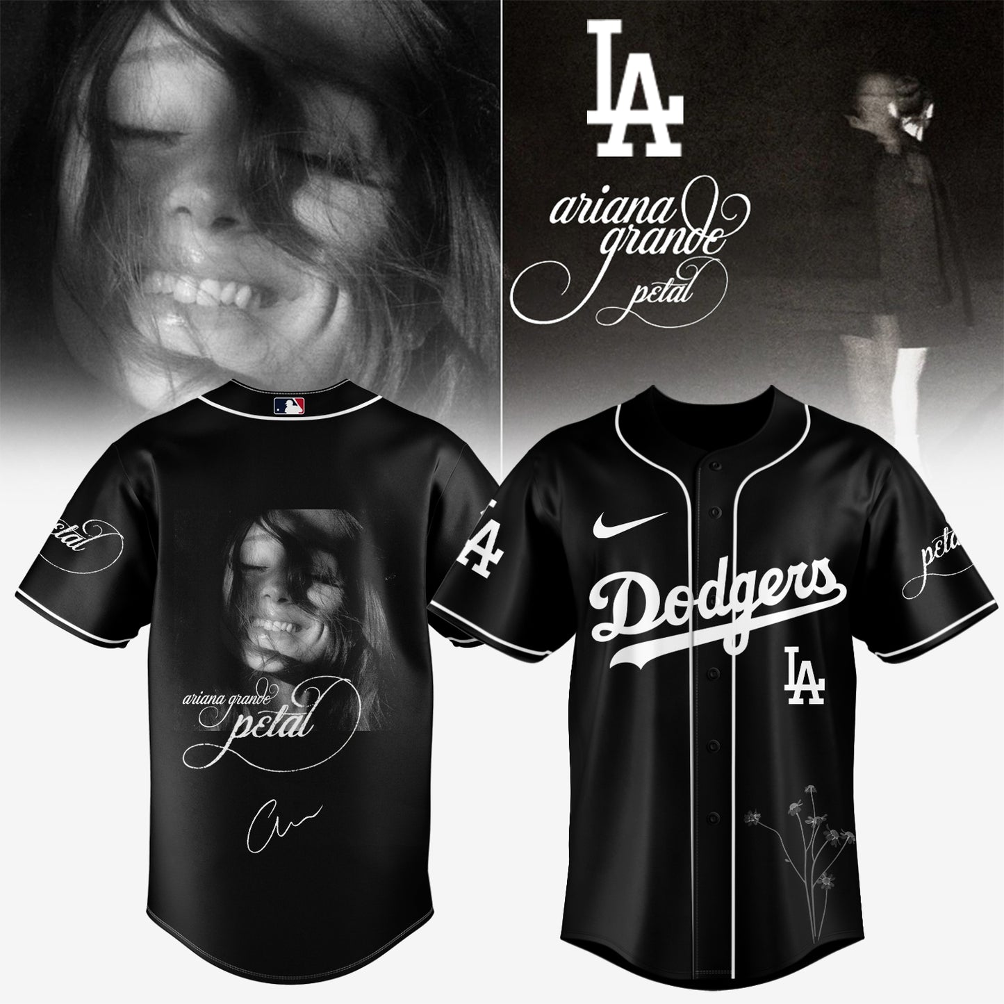 Baseball x Ariana Grande’s Petal Album Jersey