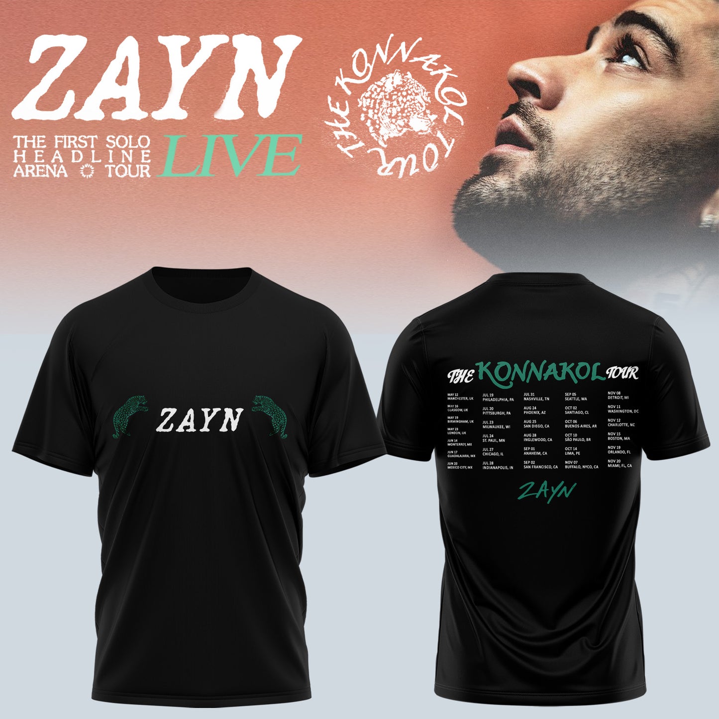 ..Zayn THE KONNAKOL TOUR signature Shirt