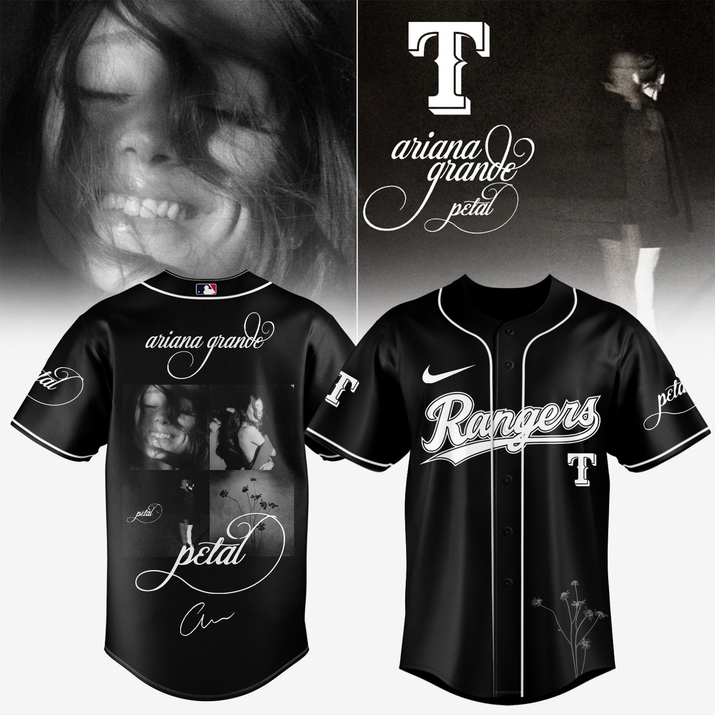 Baseball x Ariana Grande’s Petal Album Jersey