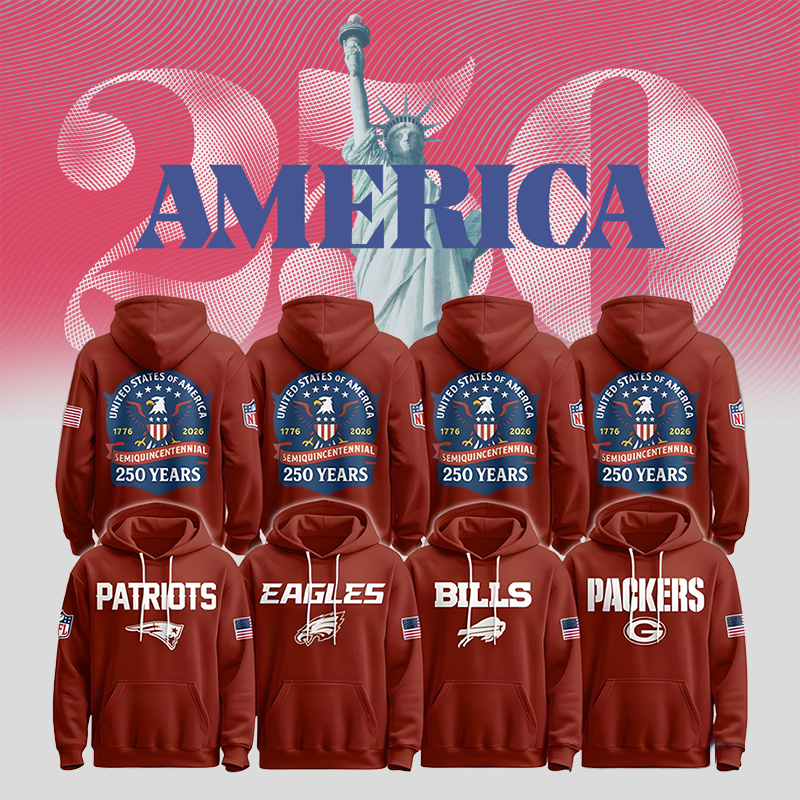 All Team Football America 250 Hoodie, Gifts For Fans