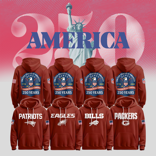 All Team Football America 250 Hoodie, Gifts For Fans