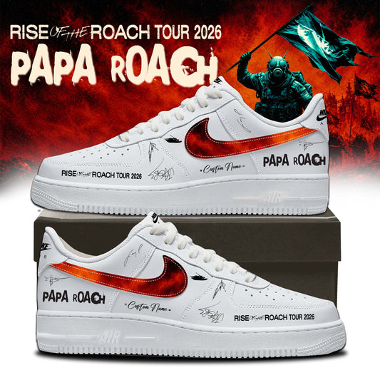 ,,Papa Roach “Rise of the Roach Tour” 2026 Signed – Shoes 1-1
