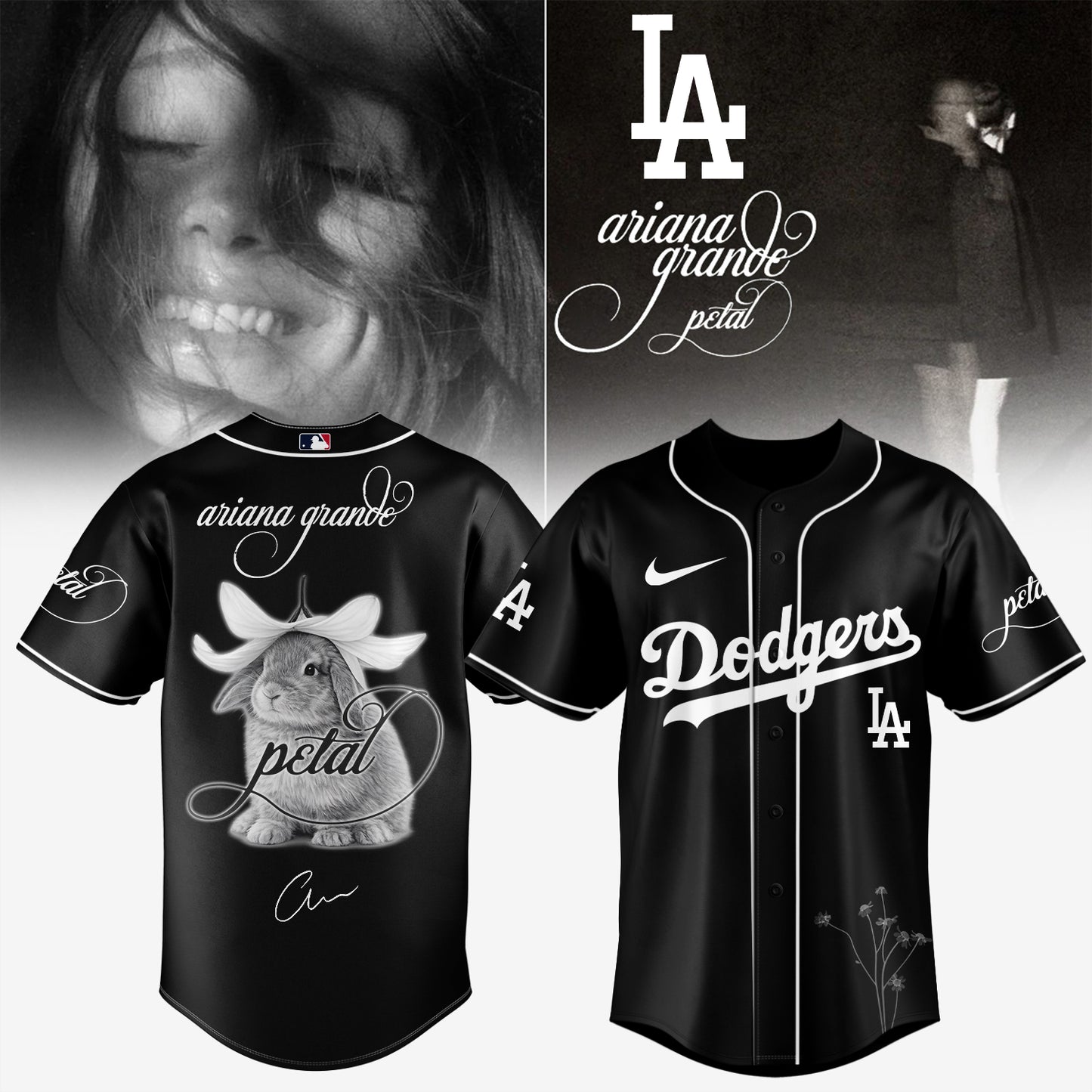 Baseball x Ariana Grande’s Petal Album Jersey