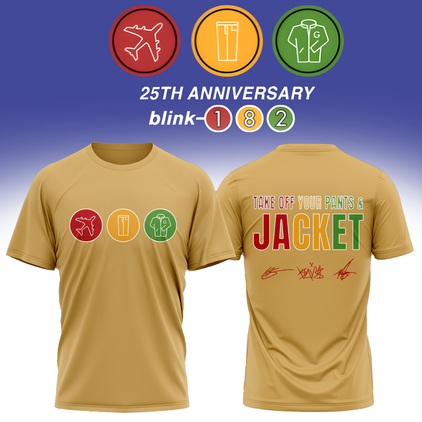 ,,Blink-182 Anniversary Collection -Limited Edition Signature T shirt