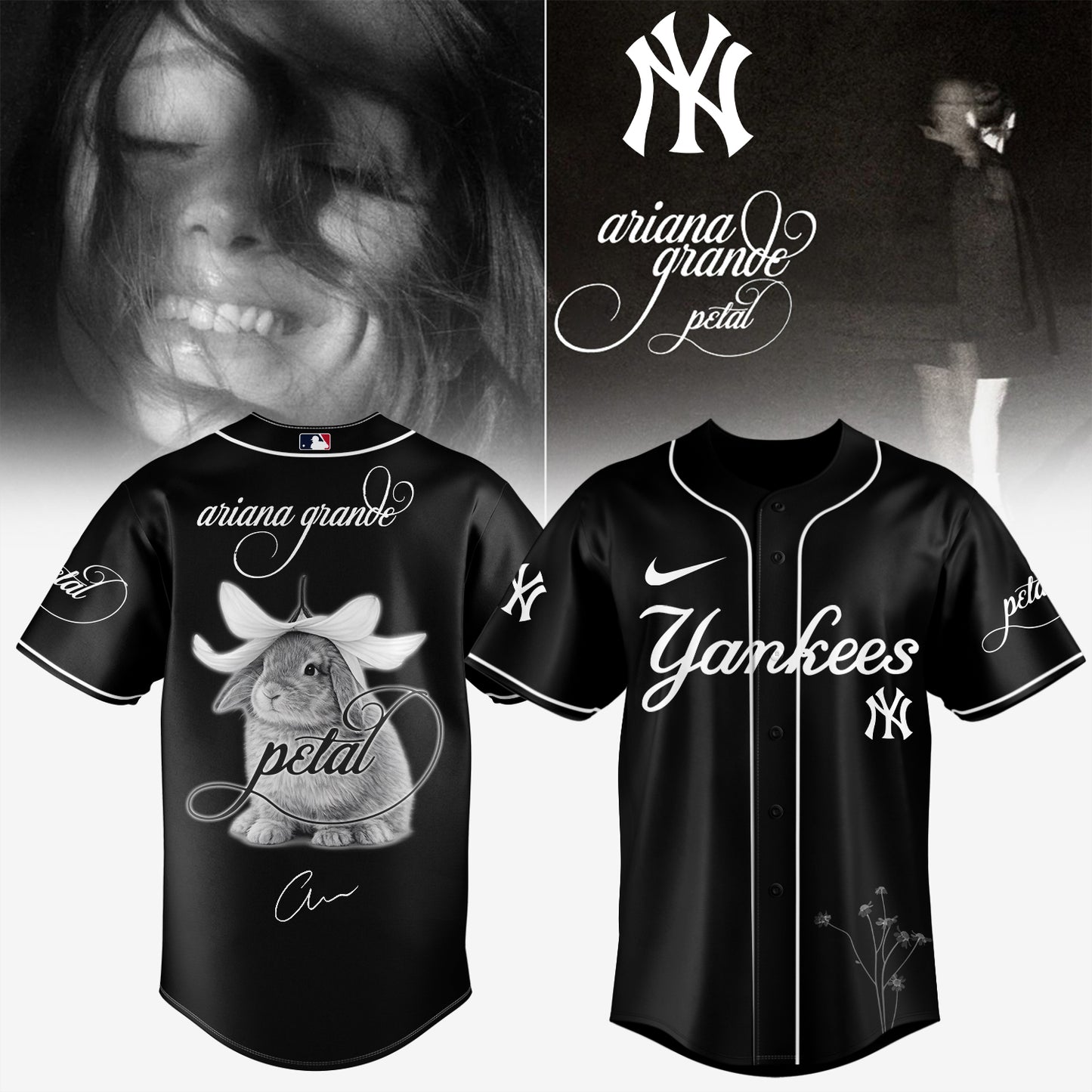 Baseball x Ariana Grande’s Petal Album Jersey