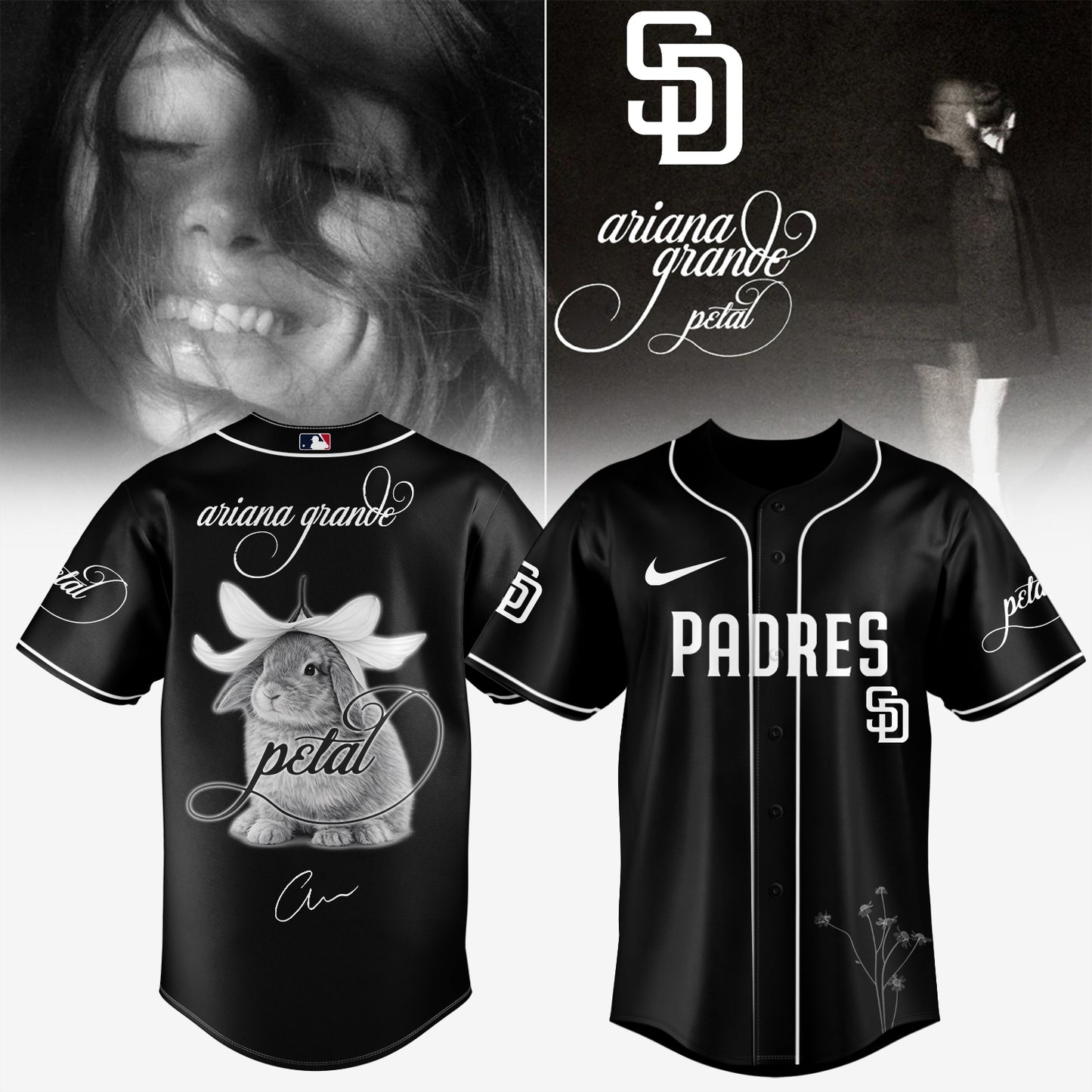 Baseball x Ariana Grande’s Petal Album Jersey