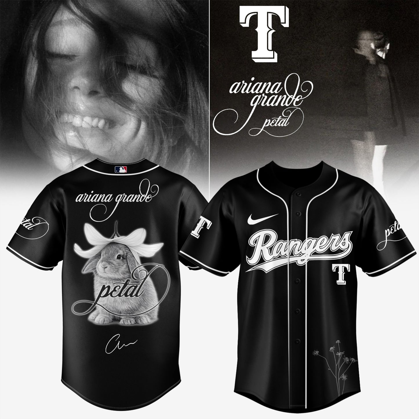 Baseball x Ariana Grande’s Petal Album Jersey