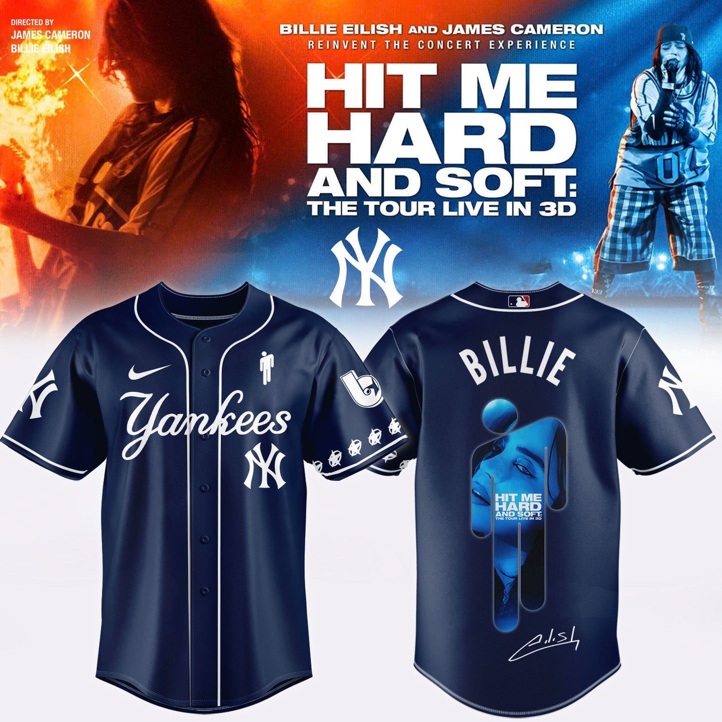 .Baseball x Billie Eilish HIT ME HARD AND SOFT: THE TOUR Jersey 5