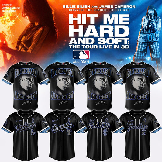 .Baseball x  Billie Eilish HIT ME HARD AND SOFT: THE TOUR Jersey 1