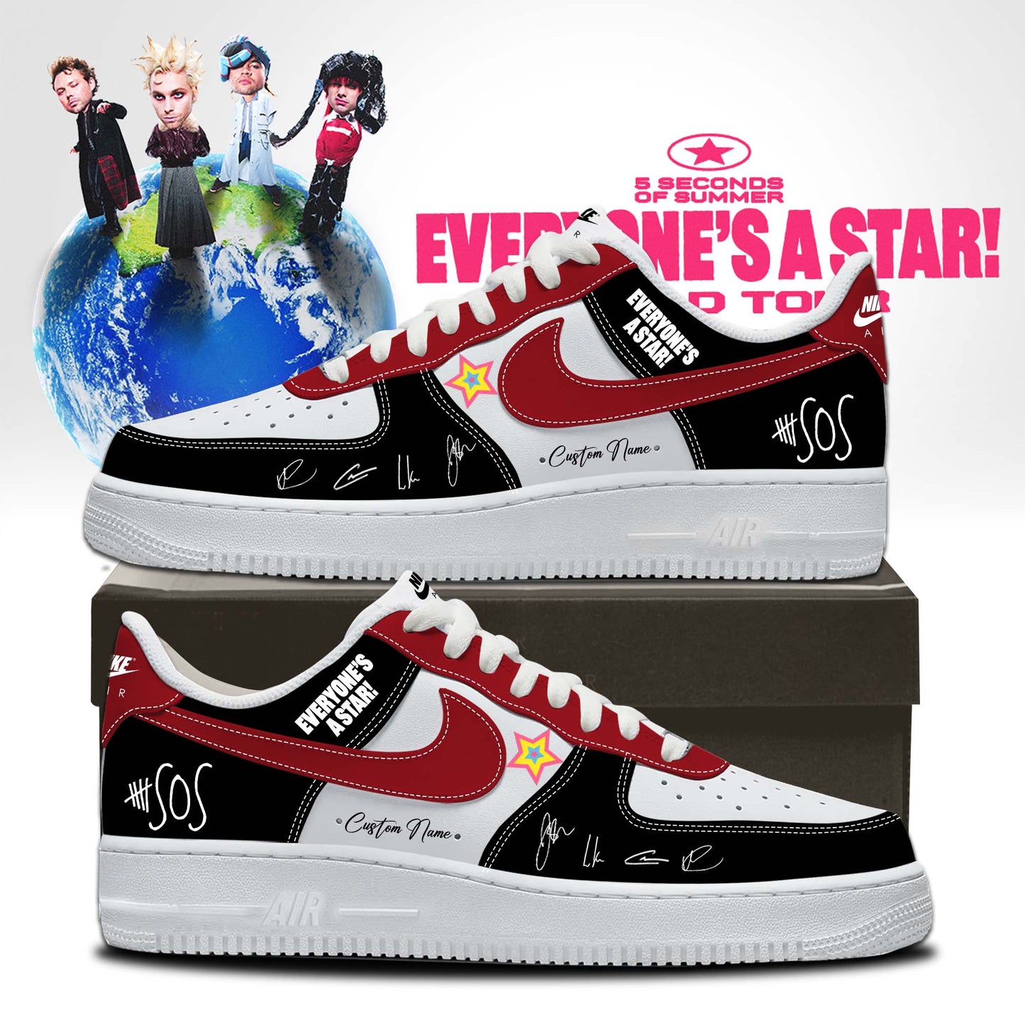 5SOS EVERYONE’S A STAR! World Tour Shoes 4