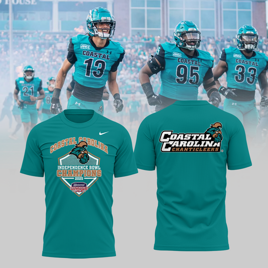COASTAL CAROLINA – CHAMPIONS 2025  RADIANCE TECHNOLOGIES INDEPENDENCE BOWL TShirt