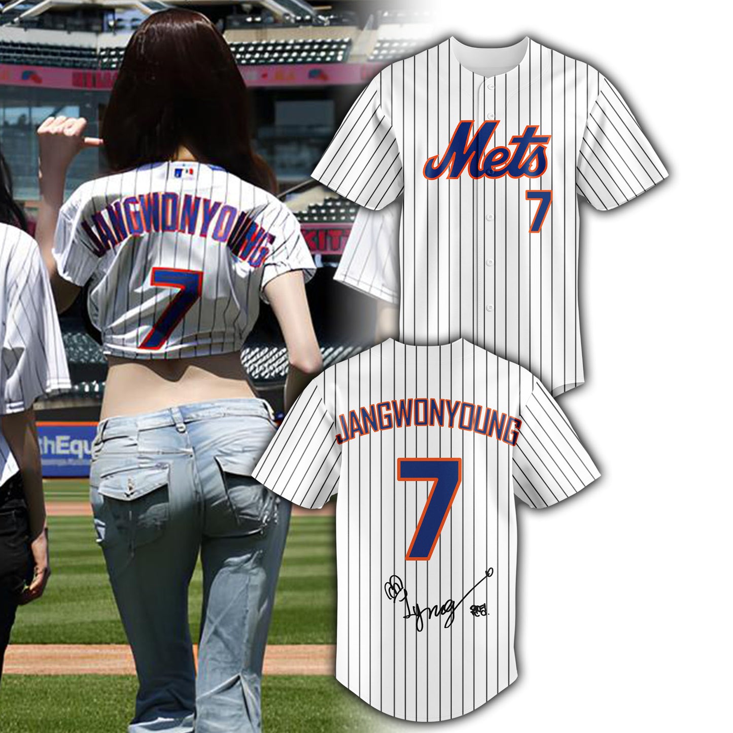 .NYM Special IVE “Wonyoung” 2026 Limited Edition Baseball Jersey