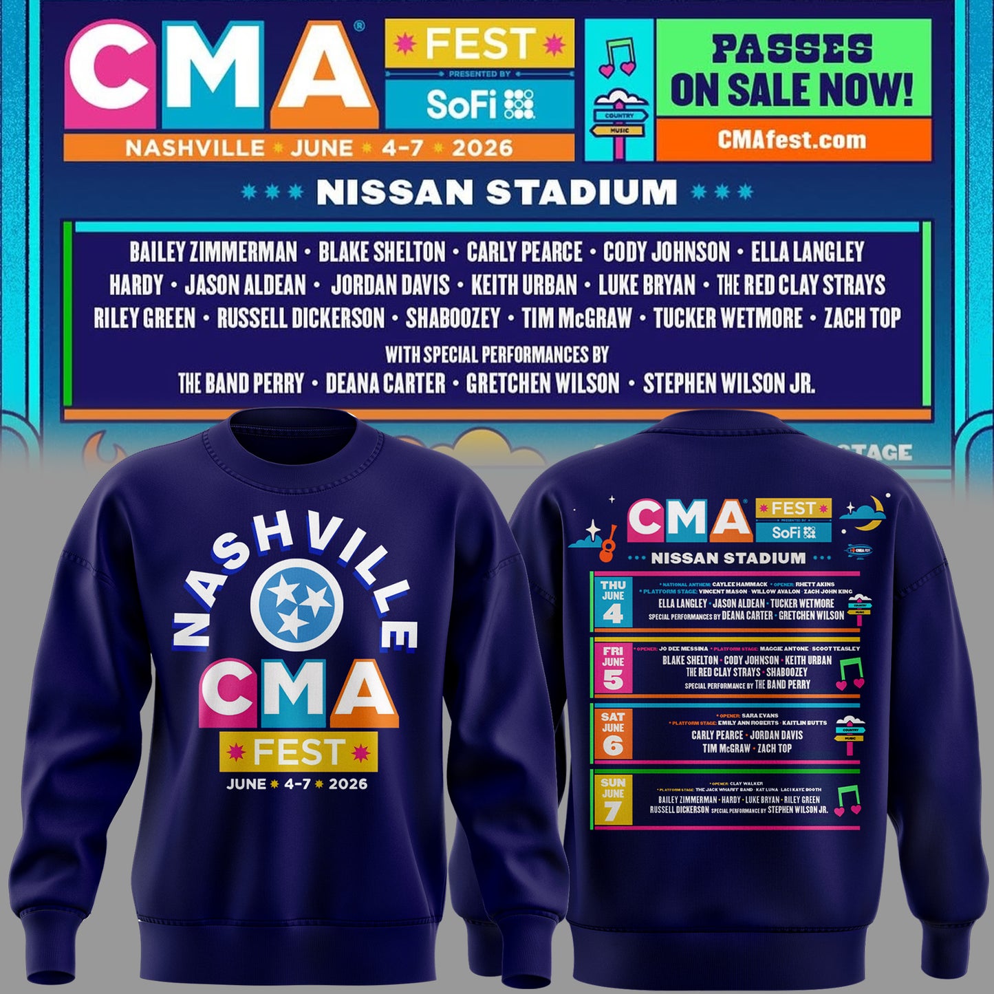 Limited Edition CMA FEST Sweatshirt 2026