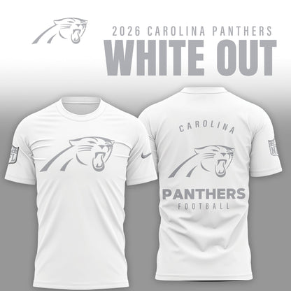 Carolina Panthers 2026 White Out Limited Edition T-Shirt