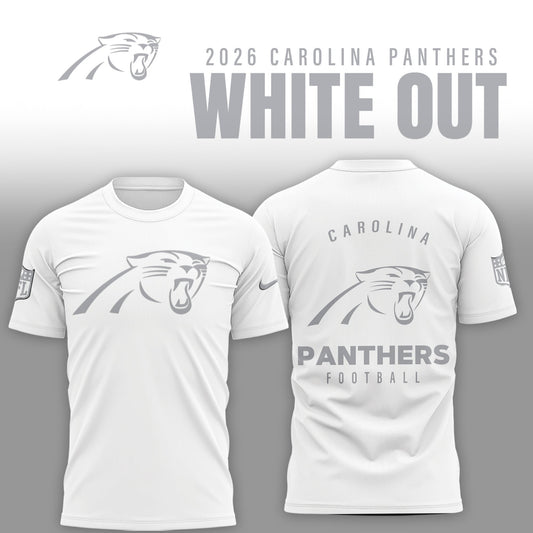 Carolina Panthers 2026 White Out Limited Edition T-Shirt