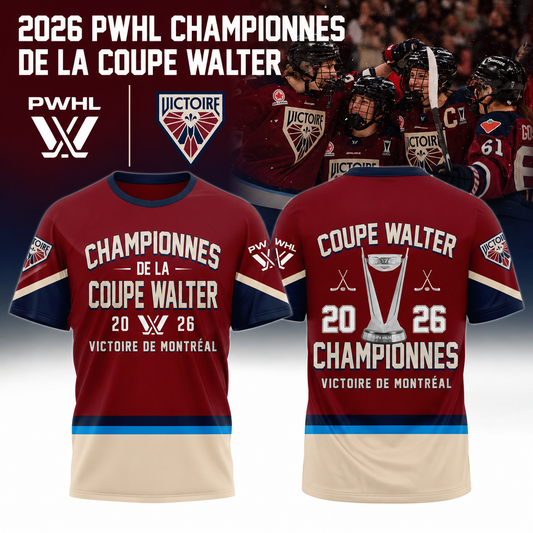 . The Victoire Tshirt Championnes PWHL 2026 Édition Limitée