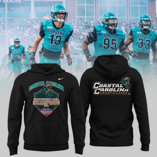 COASTAL CAROLINA –CHAMPIONS 2025  RADIANCE TECHNOLOGIES INDEPENDENCE BOWL Hoodie