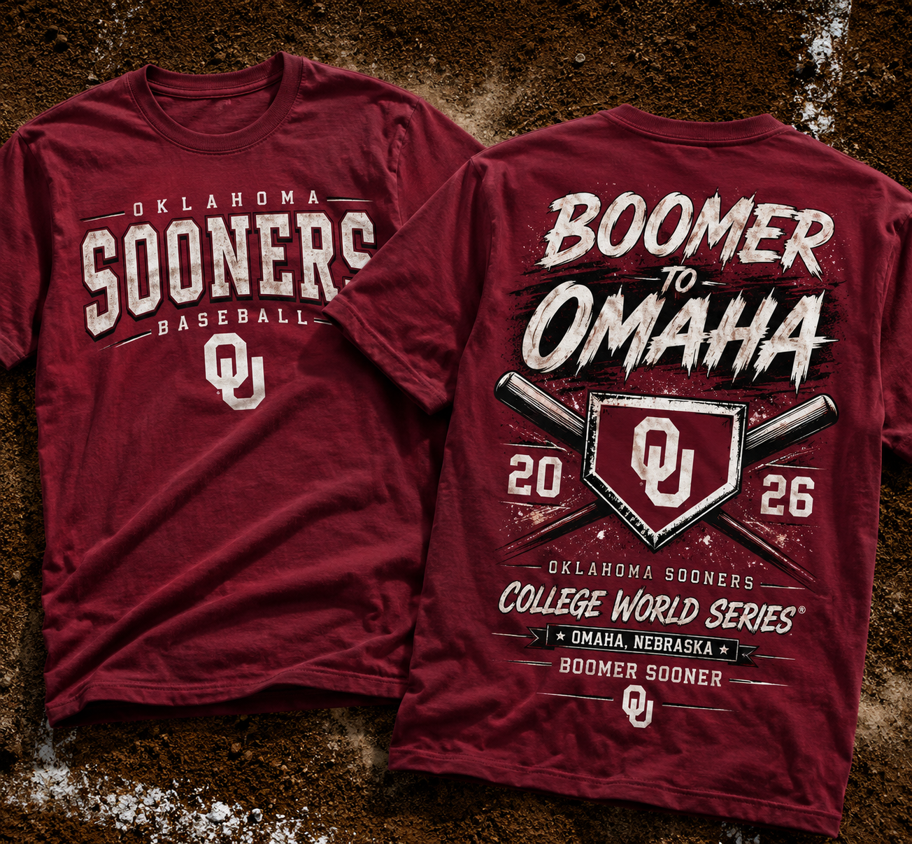 Oklahoma Sooners Baseball 2026 NCAA Baseball Men’s College World Series OMAHA Tshirt