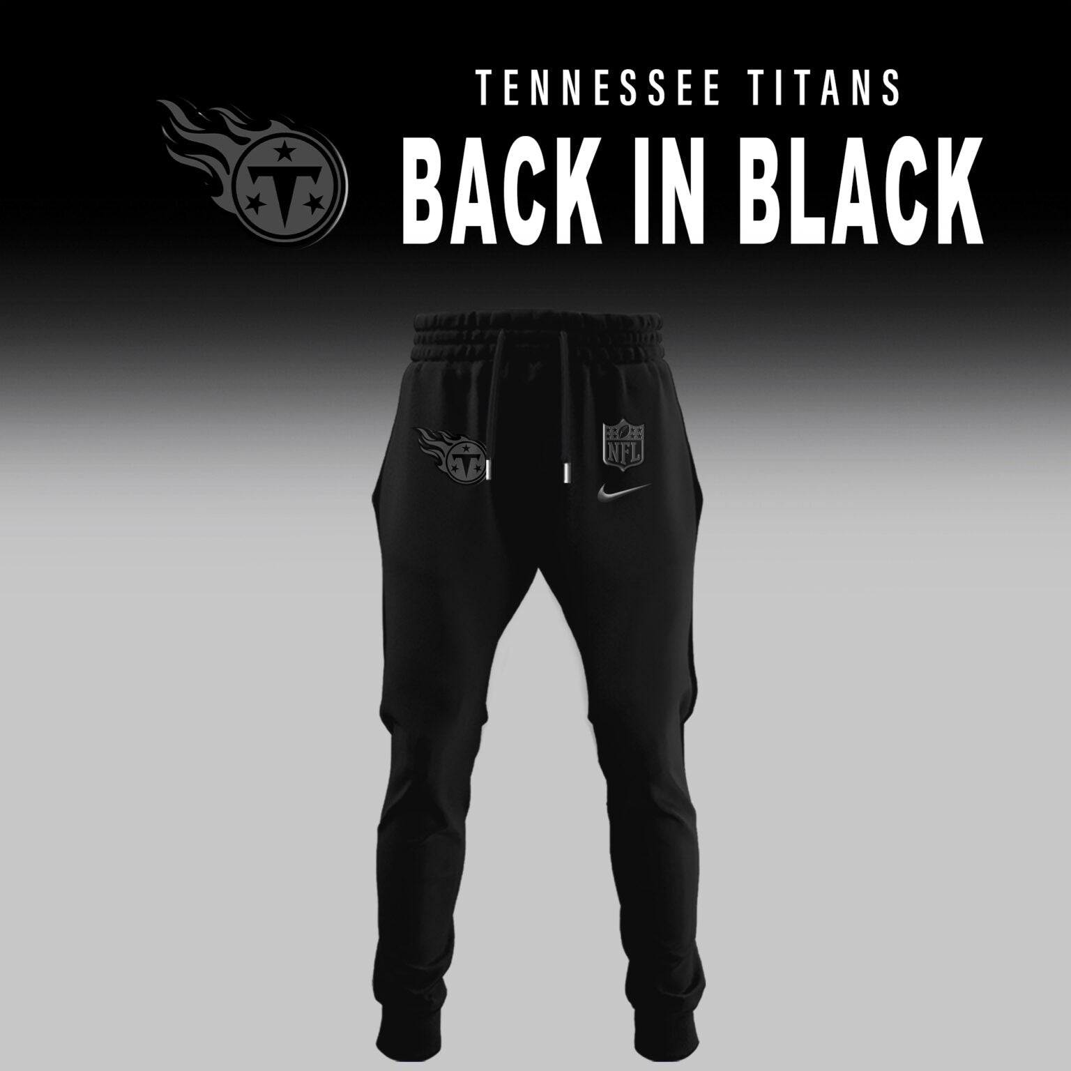 Tennessee Titans 2025 Back In Black Limited Edition Combo TShirt
