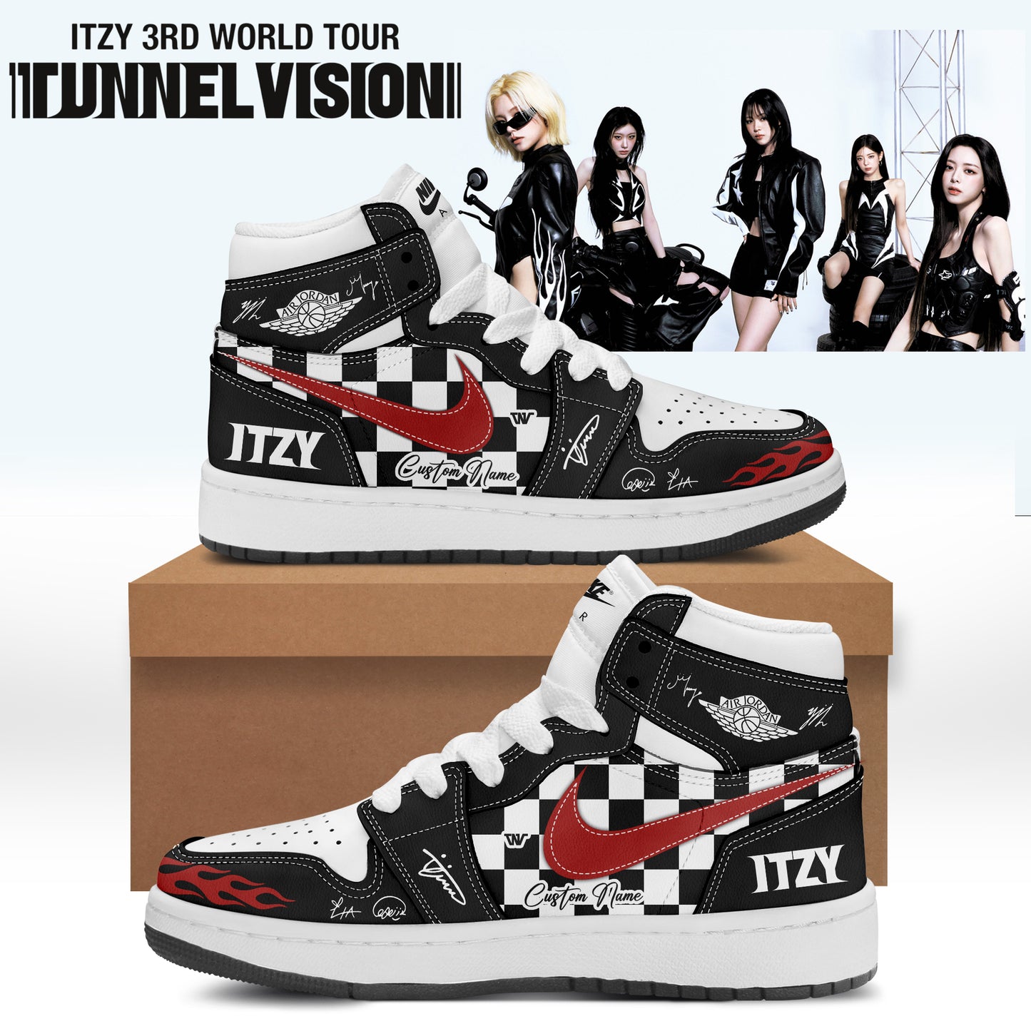,,,ITZY “Tunnel Vision” World Tour 2026 Limited Edition Signature – Shoes 1-1
