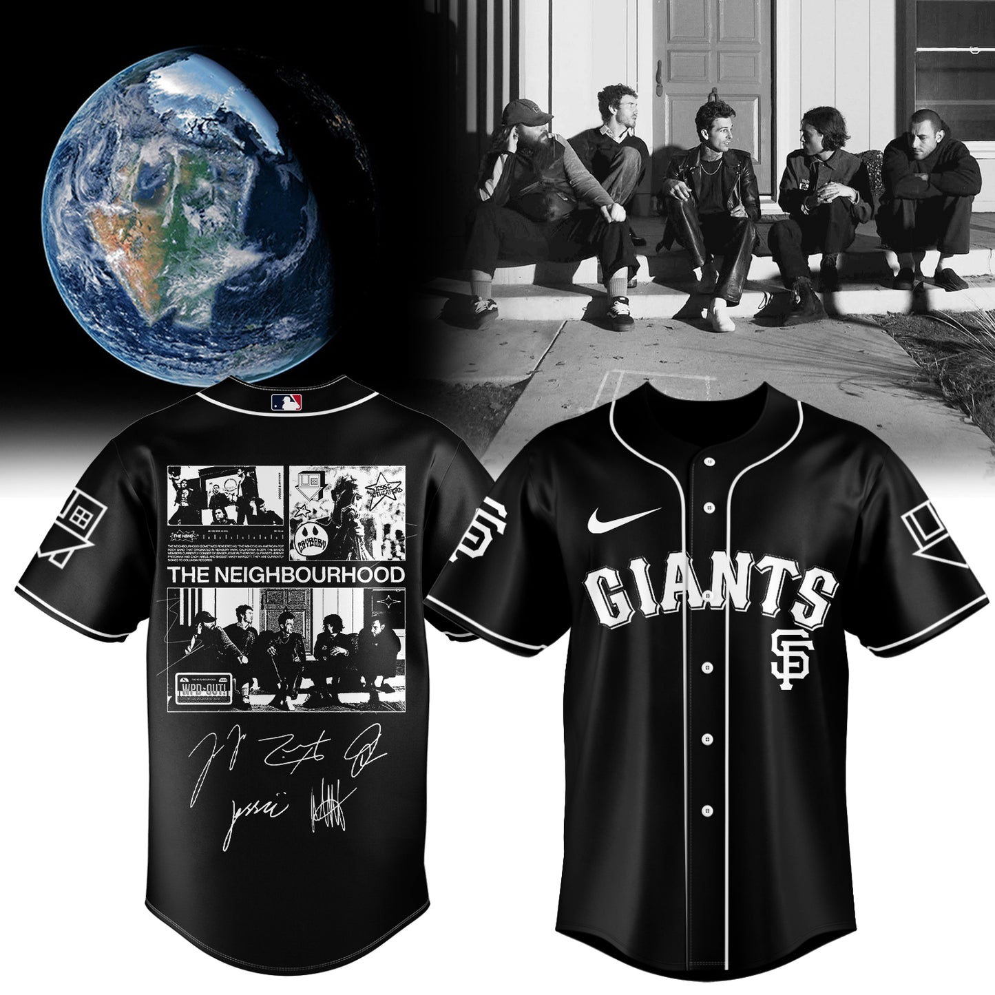 .BASEBALL ALL TEAMS x The Neighbourhood’s THE WOURLD TOUR signed Jersey
