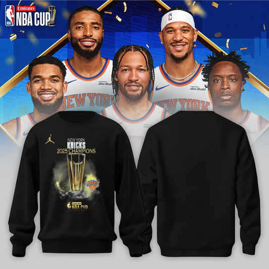 New York Knicks 2025 Cup Champions Sweater