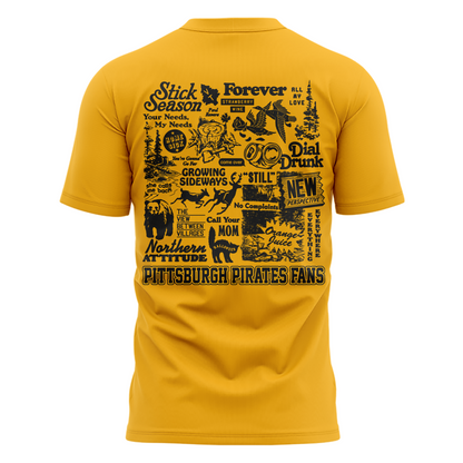 Limited Edition Pittsburgh Pirates x Noah Kahan Yellow Tshirt 2026