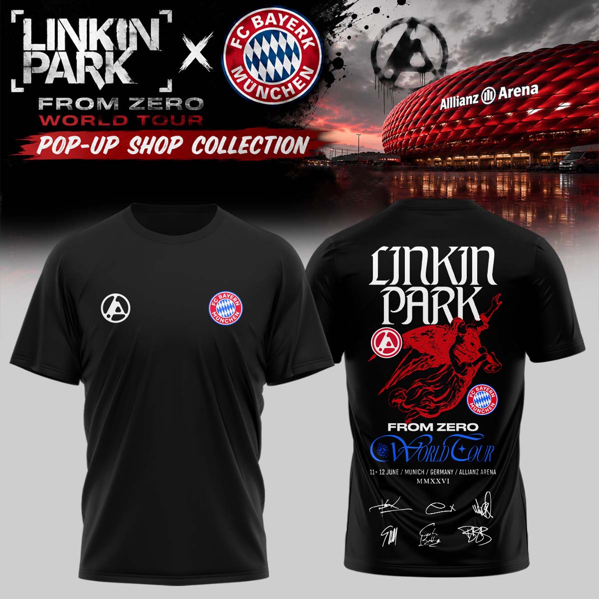 .Linkin Park x FC Bayern München TShirt