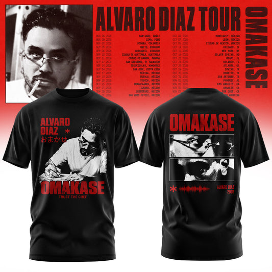 Álvaro Díaz Omakase 2026 Tour Merch Tee