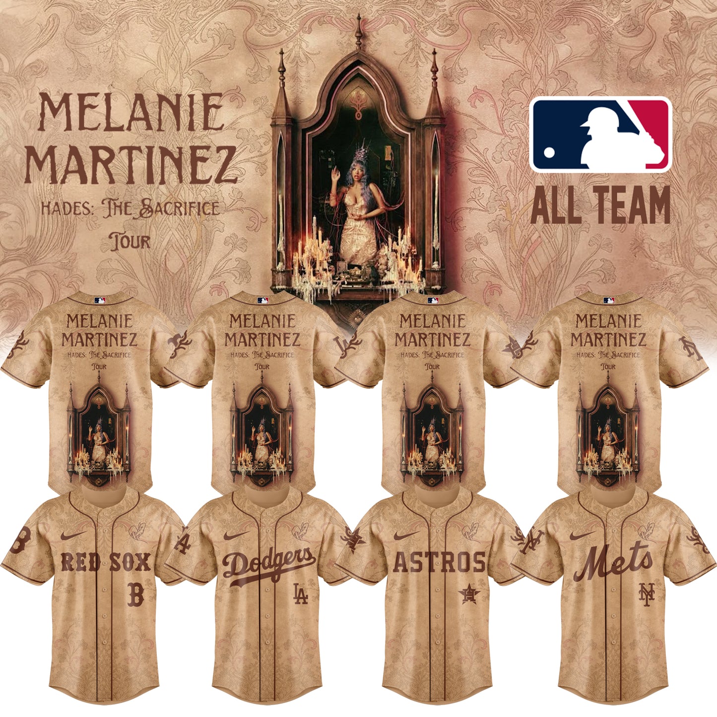 ,,Baseball X Melanie Martinez ”HADES: THE SACRIFICE TOUR 2026” Limited Edition Signature – Jersey 2