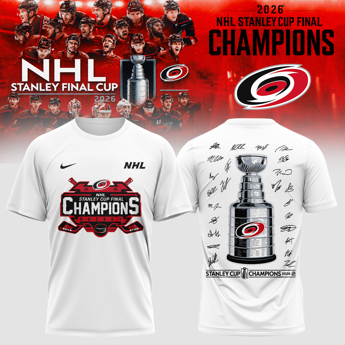 C Hurricanes Champions shirt