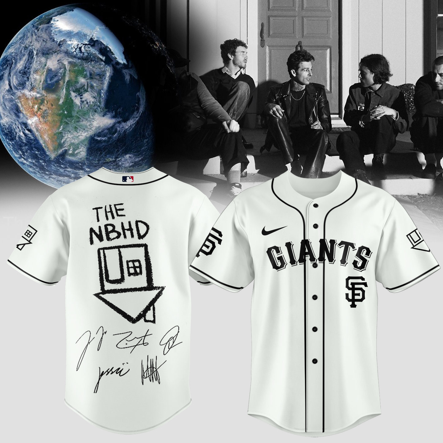.BASEBALL ALL TEAMS x The Neighbourhood’s THE WOURLD TOUR signed Jersey
