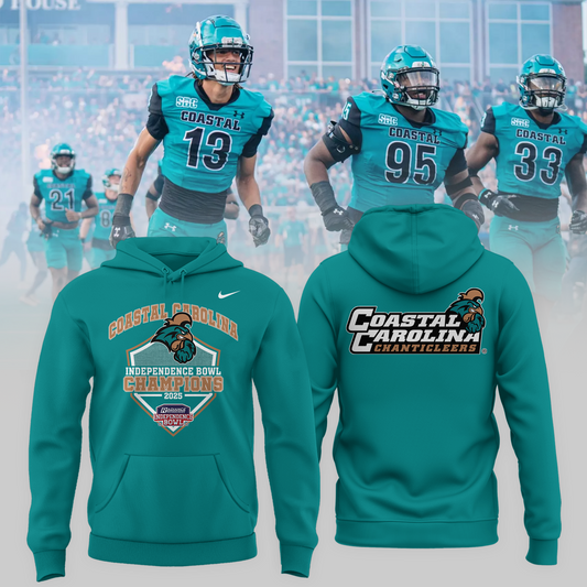 COASTAL CAROLINA – CHAMPIONS 2025  RADIANCE TECHNOLOGIES INDEPENDENCE BOWL Hoodie