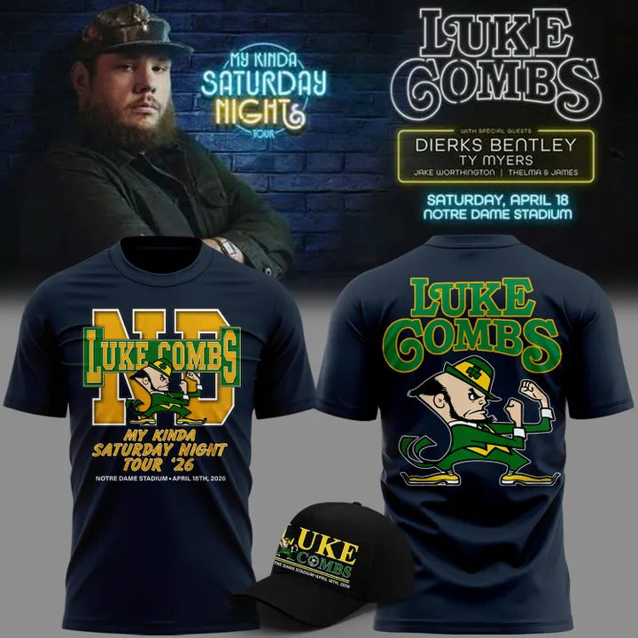 Limited Edition “My Kinda Saturday Night Tour” at Notre Dame Stadium Tshirt-AB0420161001