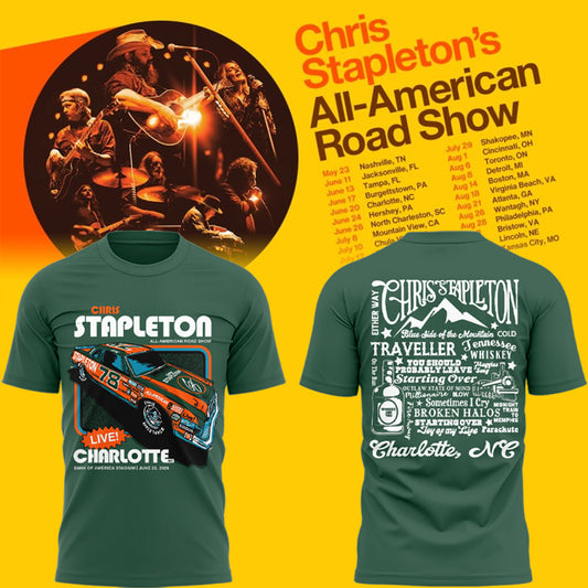Limited Edition “All-American Road Show” in Charlotte, NC Tshirt-AB0621261003