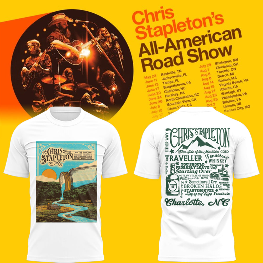 Limited Edition “All-American Road Show” in Charlotte, NC Tshirt-AB0621261004