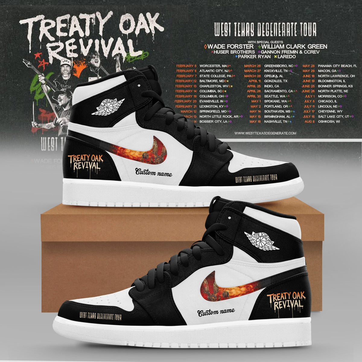 Treaty Oak Revival – West Texas Degenerate Tour Shoes