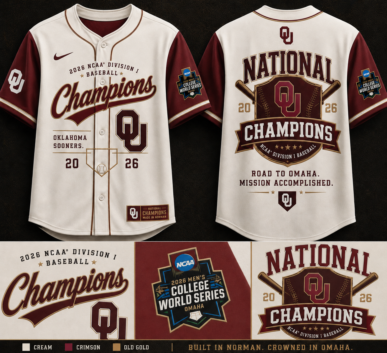 Oklahoma Sooners Baseball 2026 National Champions